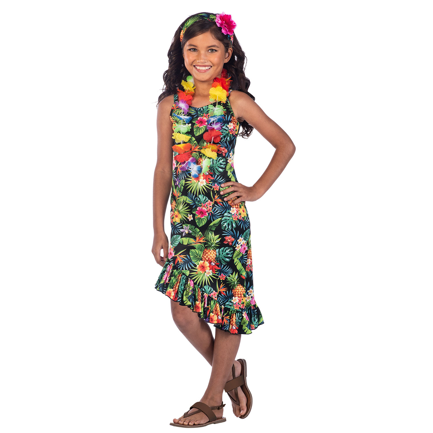 Hawaii Dress Black Age 10 12 Years 1 PC Amscan International